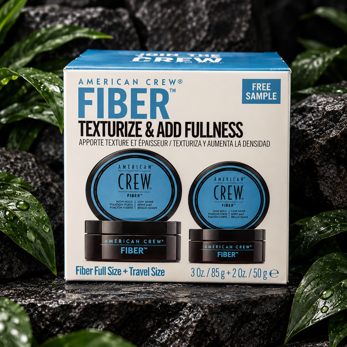American Crew Fiber 3 oz + 2 oz boxed styling set