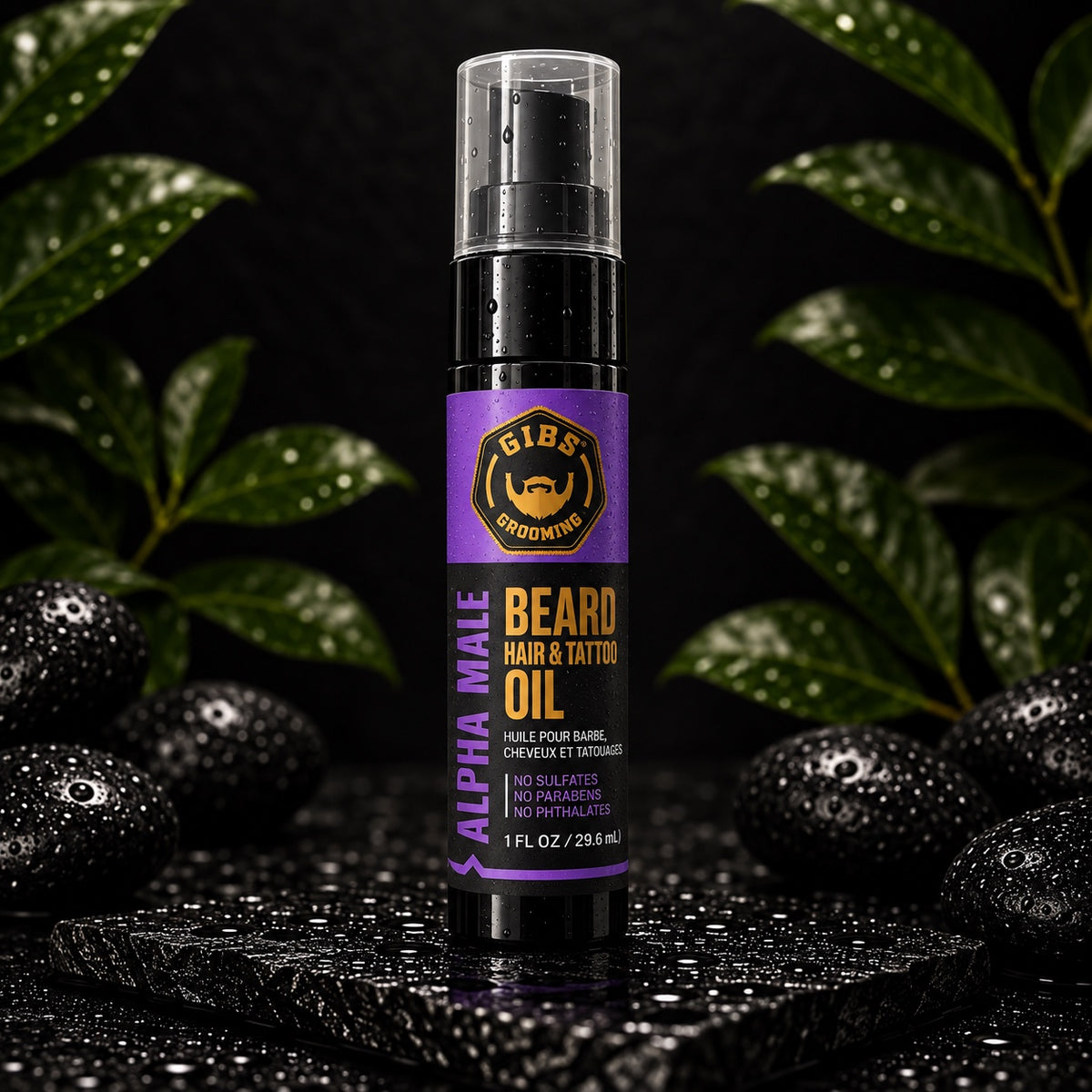 GIBS Alpha Male Beard Hair & Tattoo Oil 1 oz