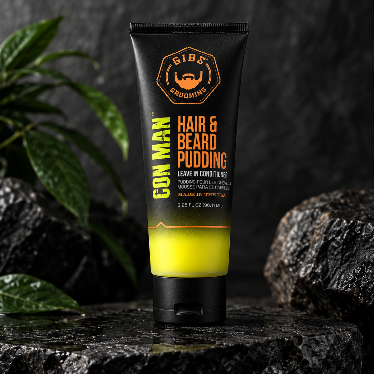 GIBS Con Man Hair & Beard Pudding 3.25 oz