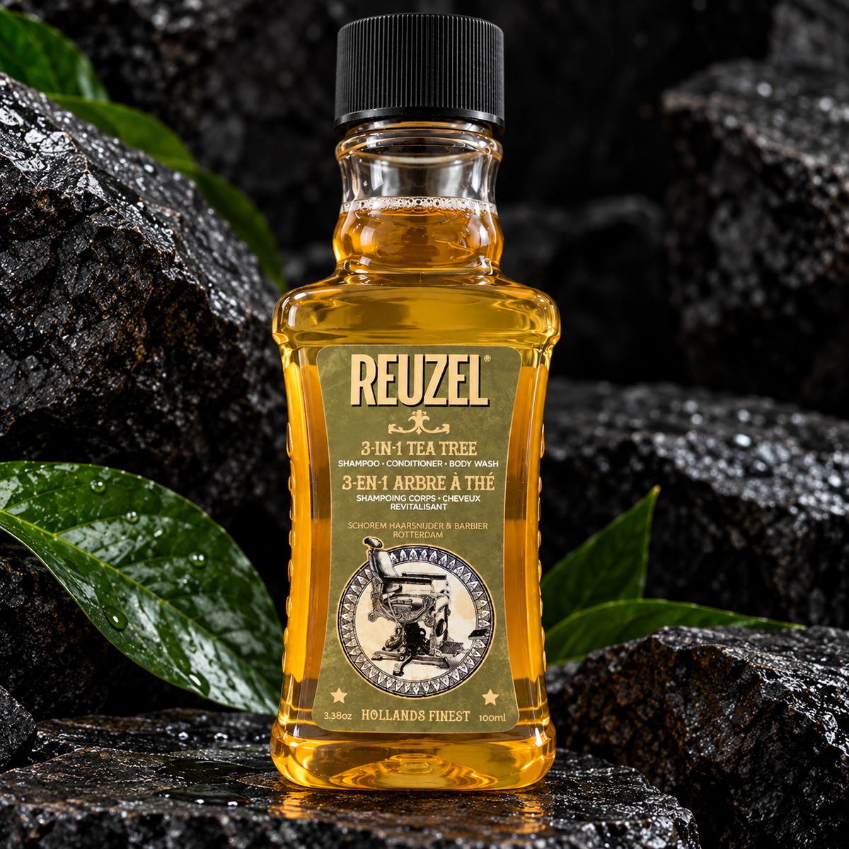 Reuzel 3-in-1 Tea Tree Shampoo Conditioner Body Wash 3.38 oz