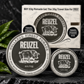 Reuzel Extreme Hold Matte Pomade 4 oz with free 1.3 oz travel size